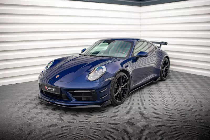 Maxton Design Frontlippe V.2 für Porsche 911 Carrera Aero 992 Hochglanz schwarz – Ansicht 4
