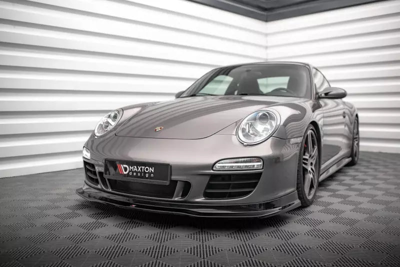 Maxton Design Frontlippe für Porsche 911 Carrera GTS 997 Facelift Hochglanz schwarz – Ansicht 1