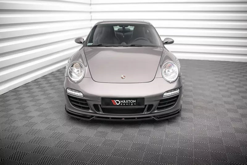 Maxton Design Frontlippe V.2 für Porsche 911 Carrera GTS 997 Facelift Hochglanz schwarz – Ansicht 2