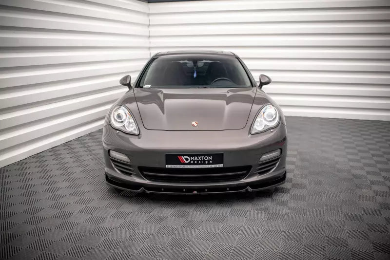 Maxton Design Frontlippe V.2 für Porsche Panamera / Panamera Diesel 970 Hochglanz schwarz – Ansicht 2