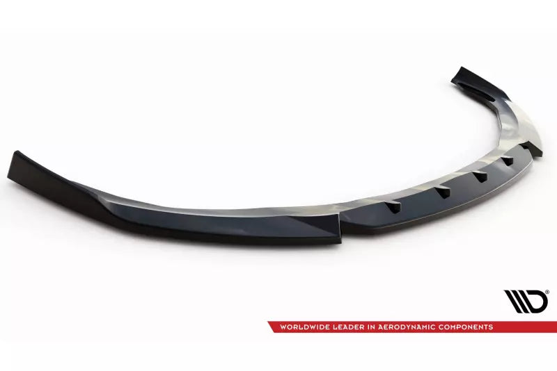 Maxton Design Frontlippe V.2 für Porsche Panamera / Panamera Diesel 970 Hochglanz schwarz – Ansicht 4