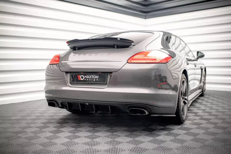 Maxton Design Heckdiffusor für Porsche Panamera / Panamera Diesel 970 Hochglanz schwarz – Ansicht 1