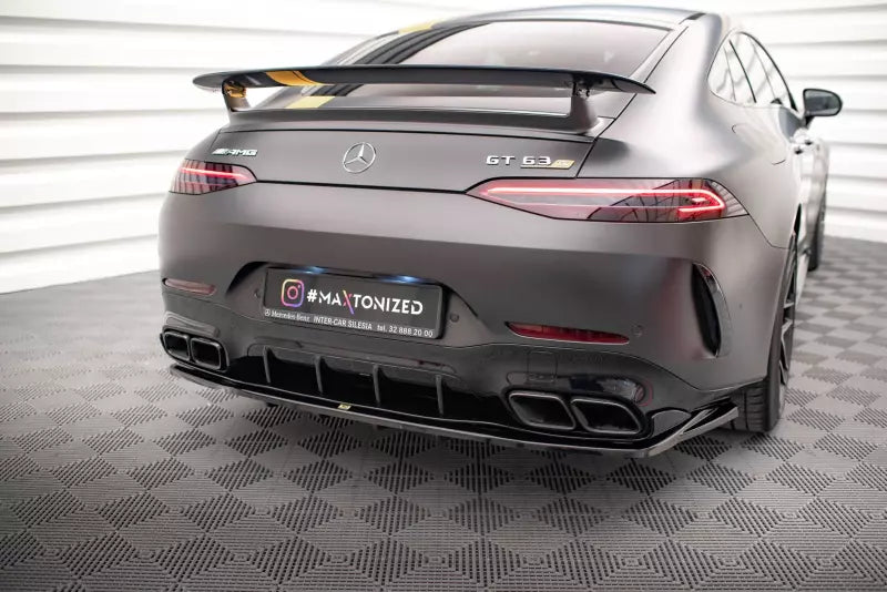 Maxton Design Heckdiffusor DTM Look für Mercedes-AMG GT 63S 4-Door Coupe Aero Hochglanz schwarz – Ansicht 1