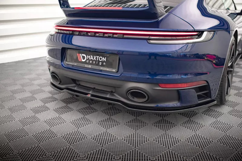 Maxton Design Heckdiffusor DTM Look für V.1 Porsche 911 Carrera Aero 992 Hochglanz schwarz – Ansicht 1