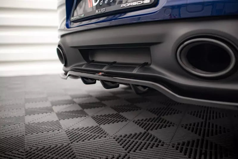 Maxton Design Heckdiffusor DTM Look für V.1 Porsche 911 Carrera Aero 992 Hochglanz schwarz – Ansicht 2