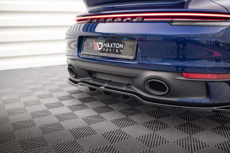 Maxton Design Heckdiffusor DTM Look für V.2 Porsche 911 Carrera Aero 992 Hochglanz schwarz – Ansicht 4