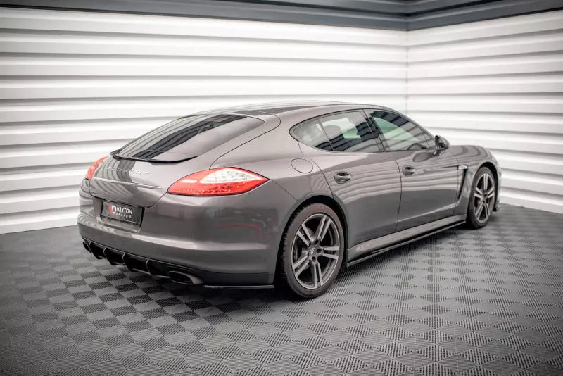 Maxton Design Diffusor Flaps für Porsche Panamera / Panamera Diesel 970 Hochglanz schwarz – Ansicht 1