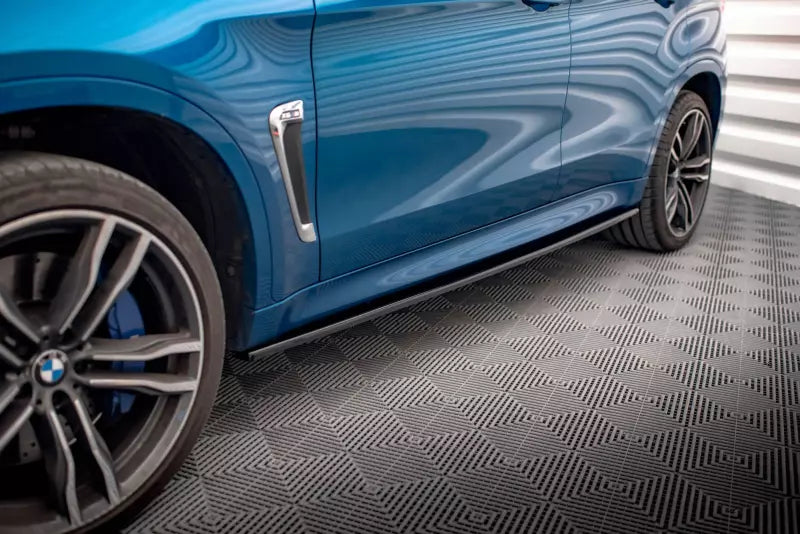 Maxton Design Seitenschweller (Paar) für BMW X6 M F86 Hochglanz schwarz – Ansicht 1