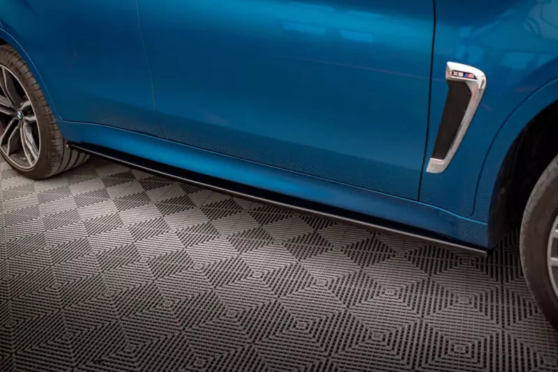 Maxton Design Seitenschweller (Paar) für BMW X6 M F86 Hochglanz schwarz – Ansicht 2