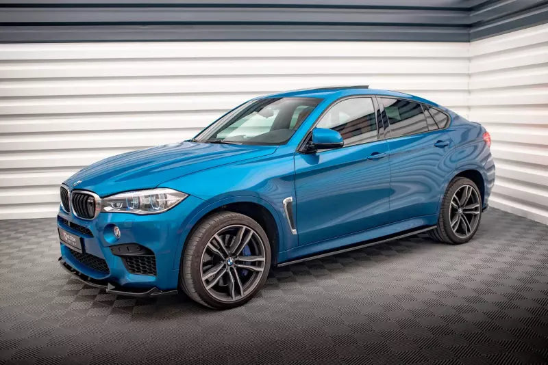 Maxton Design Seitenschweller (Paar) für BMW X6 M F86 Hochglanz schwarz – Ansicht 3