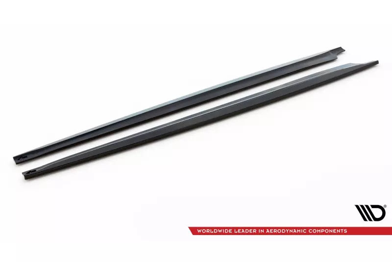 Maxton Design Seitenschweller (Paar) für BMW X6 M F86 Hochglanz schwarz – Ansicht 4