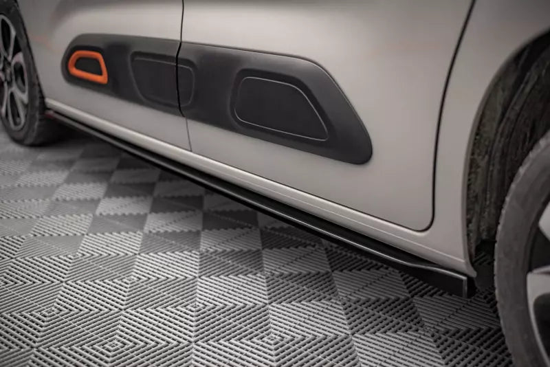Maxton Design Seitenschweller (Paar) für Citroen Berlingo Mk3 Hochglanz schwarz – Ansicht 2
