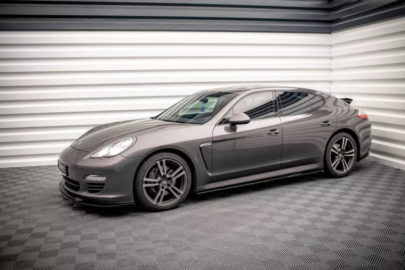 Maxton Design Seitenschweller (Paar) für Porsche Panamera / Panamera Diesel 970 Hochglanz schwarz – Ansicht 3