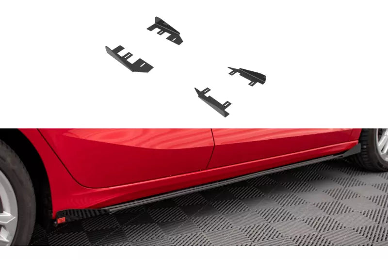 Maxton Design Street Pro Schweller Flaps Audi A3 8Y Hochglanz schwarz – Ansicht 1
