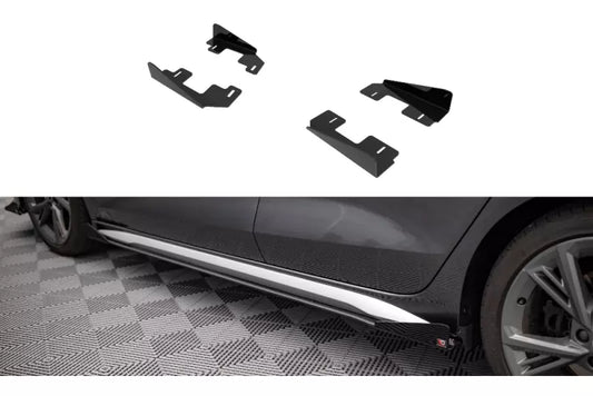 Maxton Design Street Pro Schweller Flaps Audi S3 / A3 S-Line 8Y Hochglanz schwarz – Ansicht 1