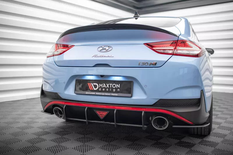 Maxton Design Street Pro Heckdiffusor für Hyundai I30 N Fastback Mk3 Schwarz – Ansicht 3