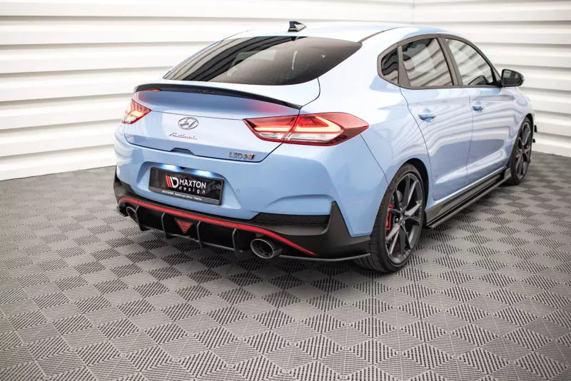 Maxton Design Street Pro Diffusor Flaps für Hyundai I30 N Fastback Mk3 schwarz matt – Ansicht 3