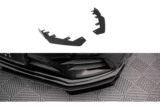 Maxton Design Street Pro Diffusor Flaps Mercedes A35 AMG / AMG-Line Aero Pack W177 Hochglanz schwarz – Ansicht 1