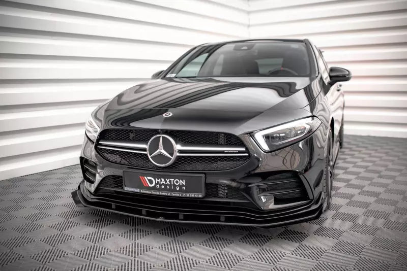 Maxton Design Street Pro Diffusor Flaps Mercedes A35 AMG / AMG-Line Aero Pack W177 Hochglanz schwarz – Ansicht 2