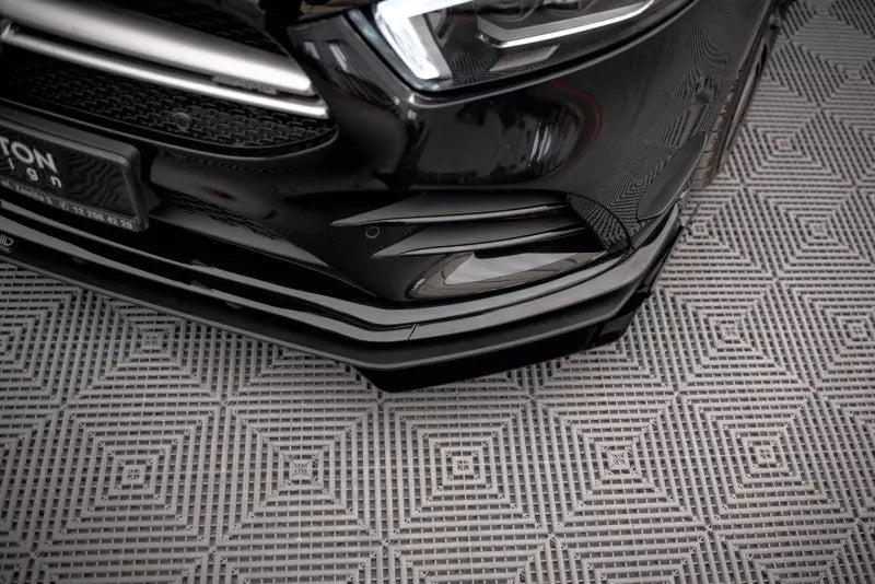 Maxton Design Street Pro Diffusor Flaps Mercedes A35 AMG / AMG-Line Aero Pack W177 Hochglanz schwarz – Ansicht 3