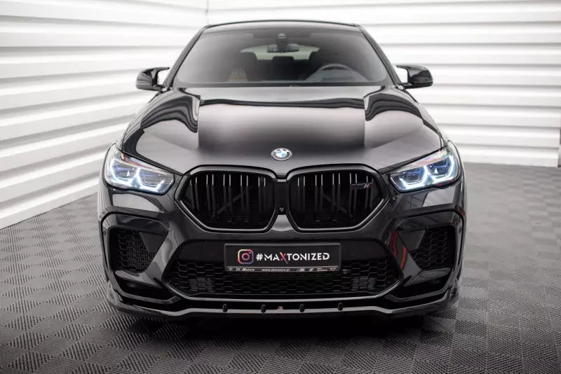 Maxton Design Frontlippe V.1 für BMW X6 M F96 Hochglanz schwarz – Ansicht 2