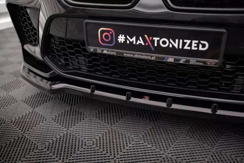 Maxton Design Frontlippe V.1 für BMW X6 M F96 Hochglanz schwarz – Ansicht 3