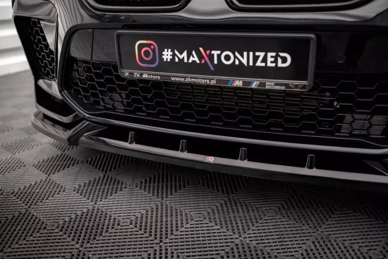 Maxton Design Frontlippe V.2 für BMW X6 M F96 Hochglanz schwarz – Ansicht 3
