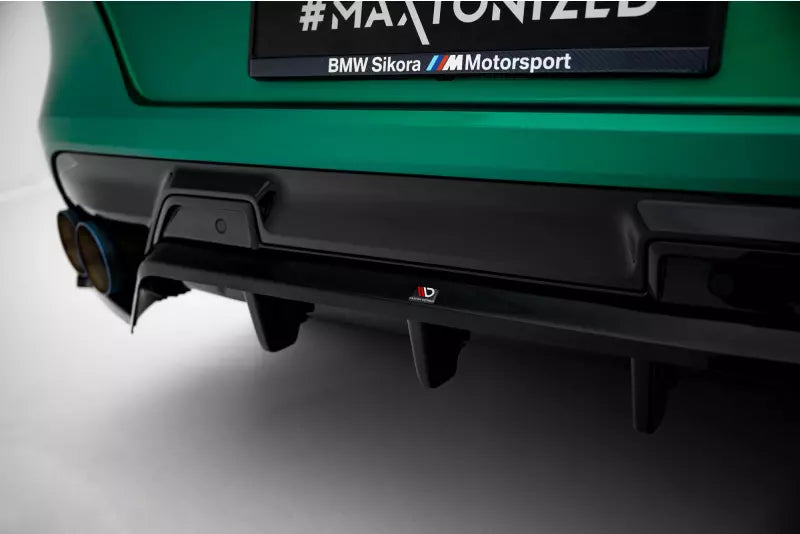 Maxton Design Heckdiffusor DTM Look für BMW X6 M F96 Hochglanz schwarz – Ansicht 3