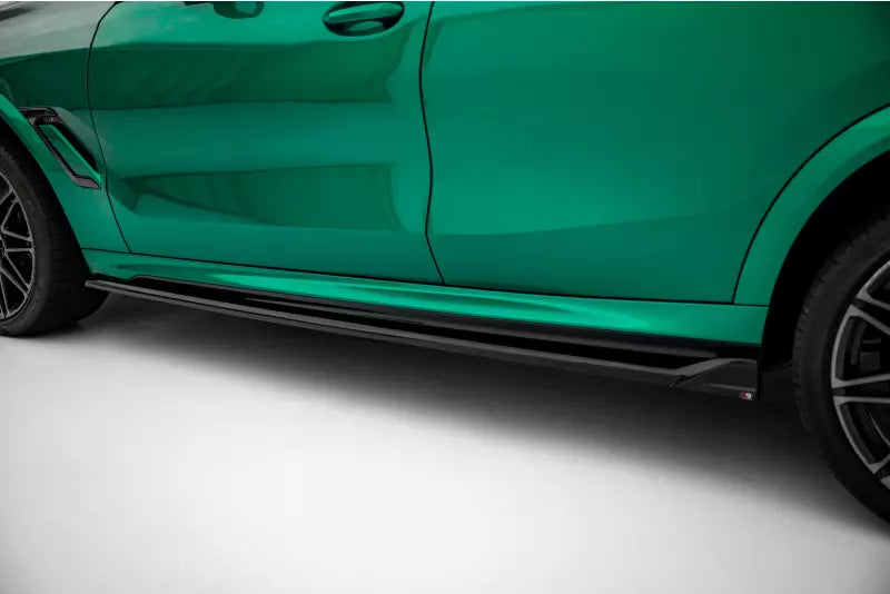 Maxton Design Seitenschweller (Paar) für BMW X6 M F96 / M-Pack G06 Facelift (2023-)Hochglanz schwarz – Ansicht 3
