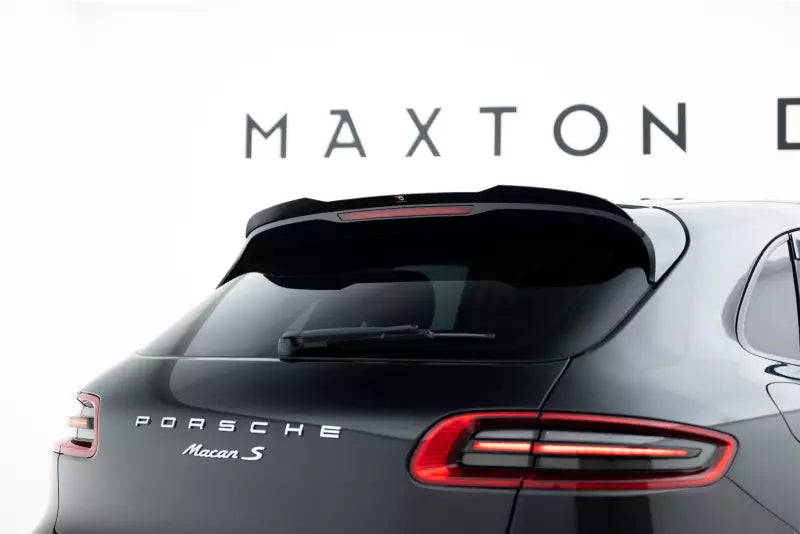 Maxton Design Heckspoiler Lippe für Porsche Macan Mk1 2014-2024 Hochglanz schwarz – Ansicht 1