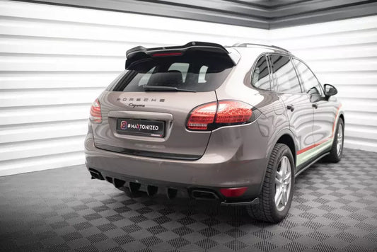 Maxton Design Heckdiffusor für Porsche Cayenne Mk2 Hochglanz schwarz – Ansicht 1