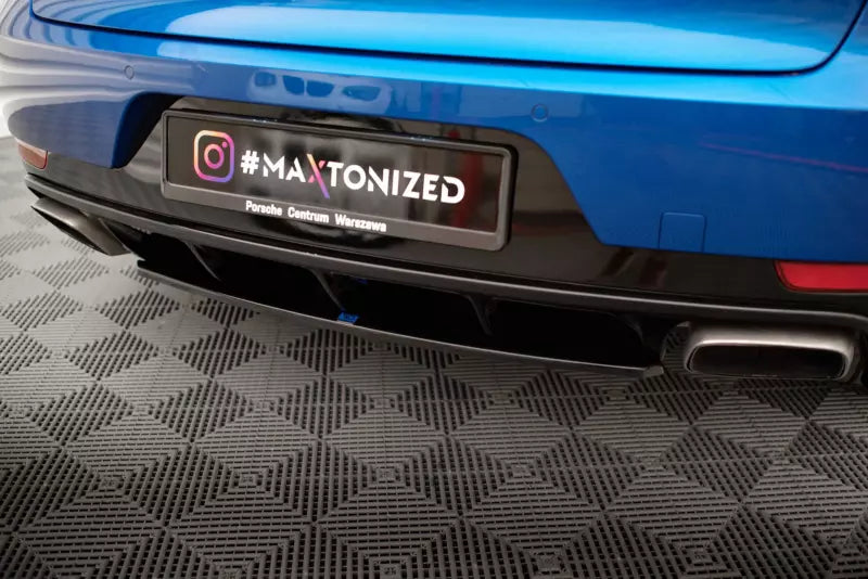 Maxton Design Heckdiffusor für Porsche Macan Mk1 Hochglanz schwarz – Ansicht 2