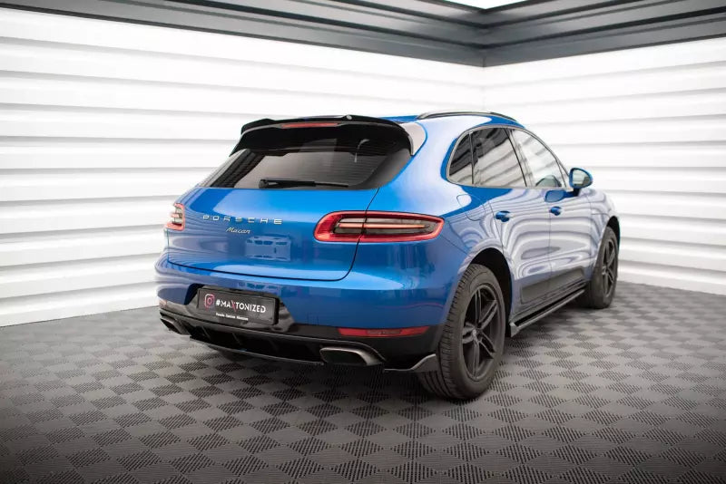 Maxton Design Diffusor Flaps für Porsche Macan Mk1 Hochglanz schwarz – Ansicht 2