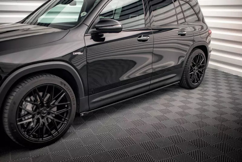 Maxton Design Seitenschweller (Paar) für Mercedes GLB 35 AMG / AMG-Line (X247) Hochglanz schwarz – Ansicht 1