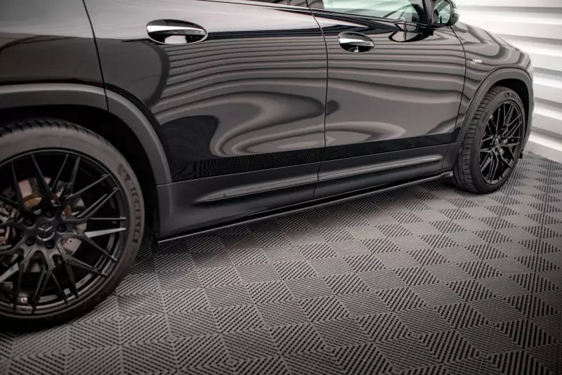 Maxton Design Seitenschweller (Paar) für Mercedes GLB 35 AMG / AMG-Line (X247) Hochglanz schwarz – Ansicht 2