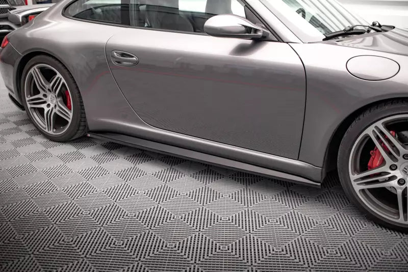 Maxton Design Seitenschweller (Paar) für Porsche 911 Carrera / Carrera GTS 997 Facelift Hochglanz schwarz – Ansicht 2