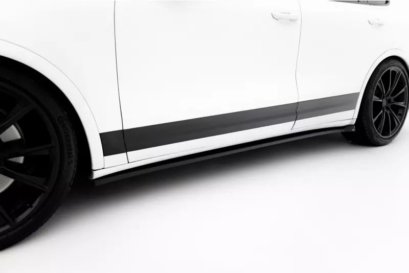 Maxton Design Seitenschweller (Paar) für Porsche Cayenne Mk2 Hochglanz schwarz – Ansicht 1