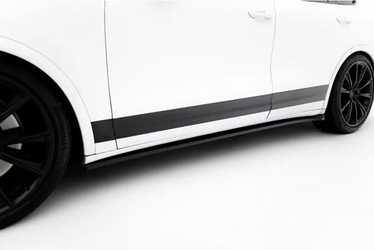 Maxton Design Seitenschweller (Paar) für Porsche Cayenne Mk2 Hochglanz schwarz – Ansicht 1