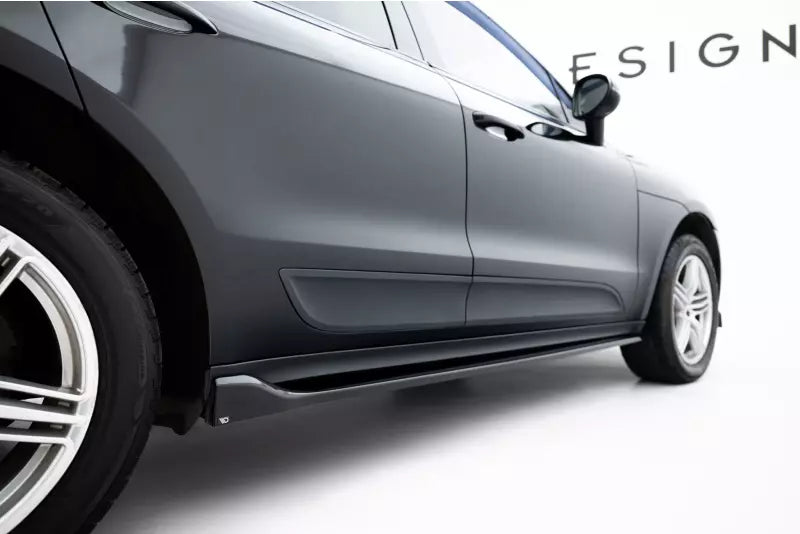Maxton Design Seitenschweller (Paar) für Porsche Macan Mk1 Facelift Hochglanz schwarz – Ansicht 3