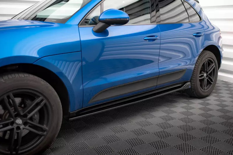 Maxton Design Seitenschweller (Paar) für Porsche Macan Mk1 Hochglanz schwarz – Ansicht 1