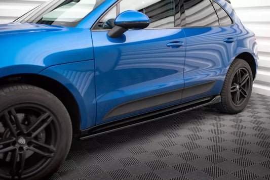 Maxton Design Seitenschweller (Paar) für Porsche Macan Mk1 Hochglanz schwarz – Ansicht 1