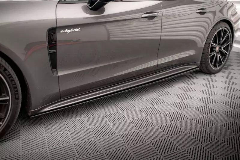 Maxton Design Seitenschweller (Paar) für Porsche Panamera E-Hybrid 971 Hochglanz schwarz – Ansicht 1