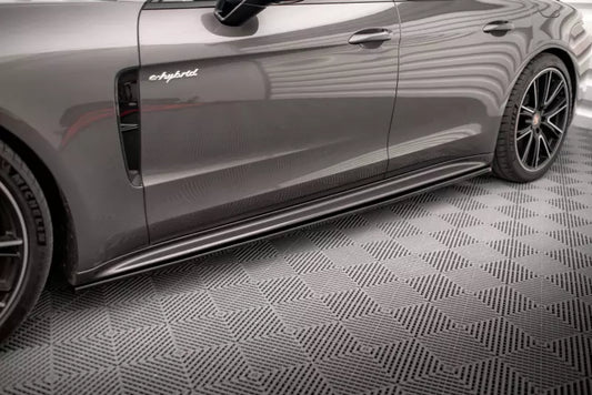 Maxton Design Seitenschweller (Paar) für Porsche Panamera E-Hybrid 971 Hochglanz schwarz – Ansicht 1