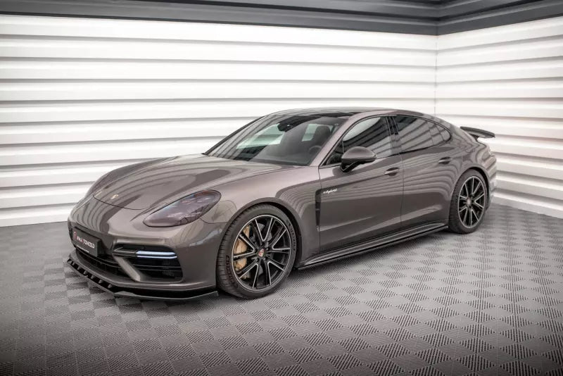 Maxton Design Seitenschweller (Paar) für Porsche Panamera E-Hybrid 971 Hochglanz schwarz – Ansicht 2
