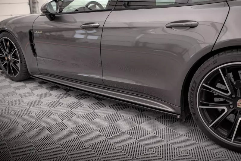Maxton Design Seitenschweller (Paar) für Porsche Panamera E-Hybrid 971 Hochglanz schwarz – Ansicht 3