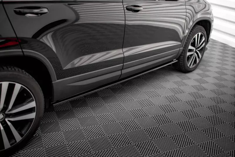 Maxton Design Seitenschweller (Paar) für Seat Ateca Mk1 Hochglanz schwarz – Ansicht 2