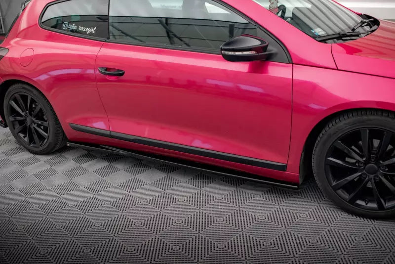 Maxton Design Seitenschweller (Paar) für VW Scirocco Mk3 Hochglanz schwarz – Ansicht 2