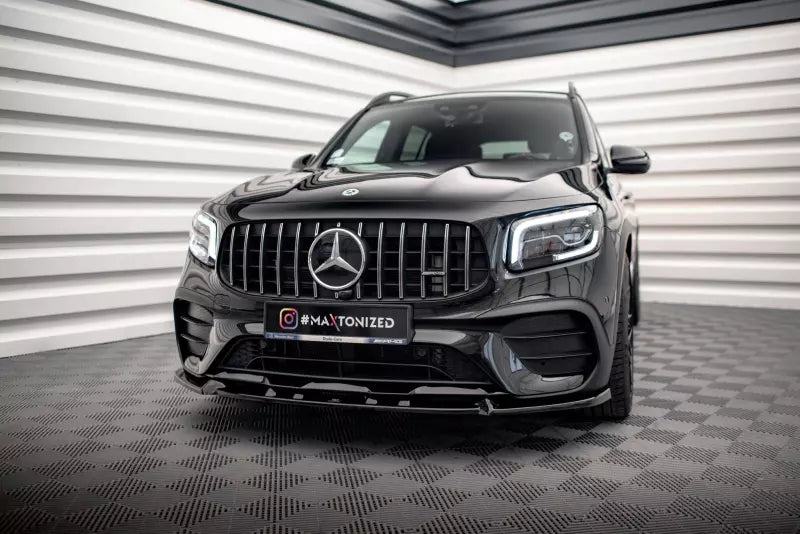 Maxton Design Frontlippe V.1 für Mercedes GLB 35 AMG / AMG-Line (X247) Hochglanz schwarz – Ansicht 1