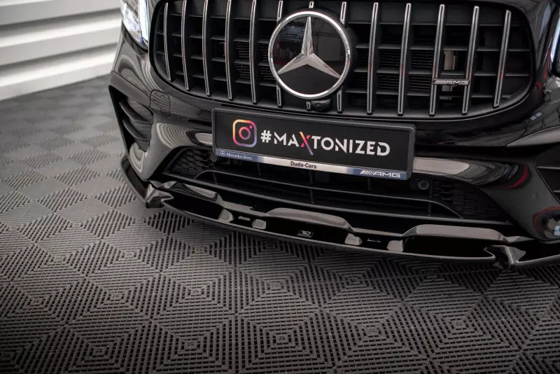 Maxton Design Frontlippe V.1 für Mercedes GLB 35 AMG / AMG-Line (X247) Hochglanz schwarz – Ansicht 3
