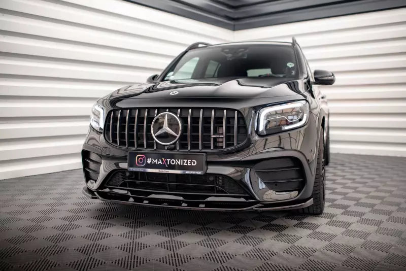 Maxton Design Frontlippe V.2 für Mercedes GLB 35 AMG / AMG-Line (X247) Hochglanz schwarz – Ansicht 1